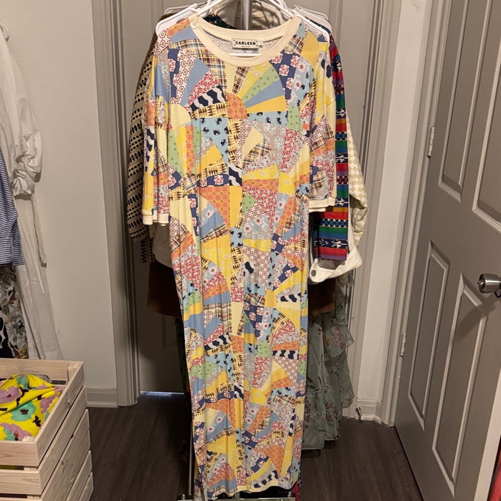 Multicolor Patchwork Dress